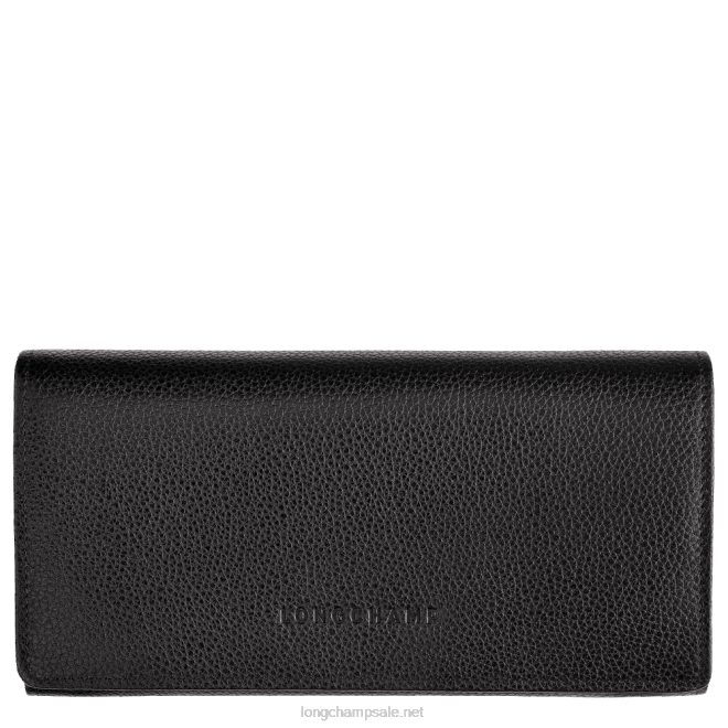 Longchamp נשים ארנק קונטיננטל le foulonne B648609 שָׁחוֹר