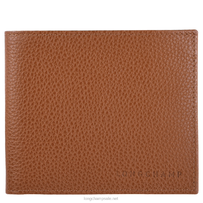 Longchamp גברים ארנק le foulonne B648629 קַרַמֵל