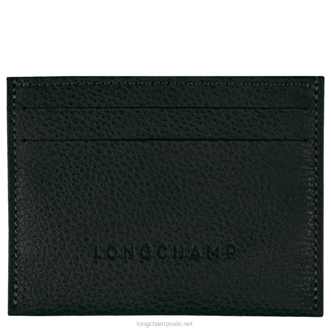 Longchamp נשים בעל כרטיס le foulonne B648643 שָׁחוֹר