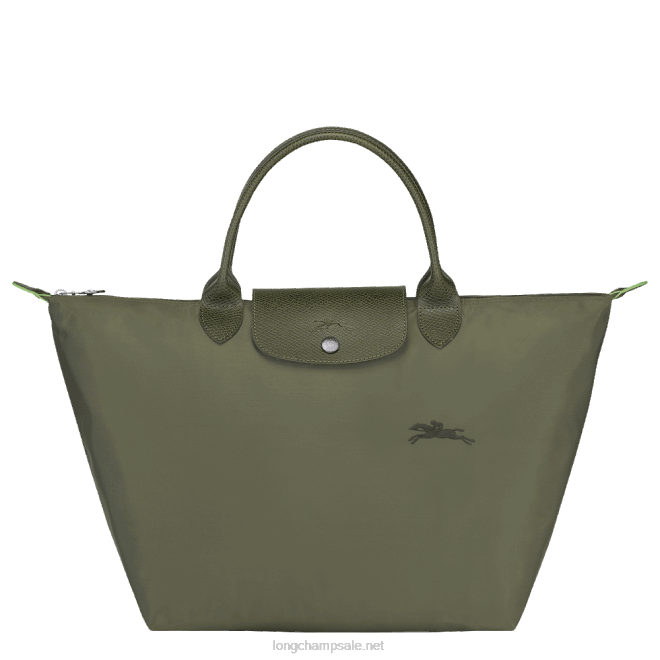 Longchamp נשים תיק יד ירוק le pliage m B648193 יַעַר
