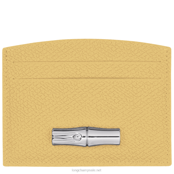 Longchamp נשים מחזיק כרטיס roseau B648638 תירס