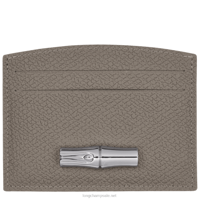 Longchamp נשים מחזיק כרטיס roseau B648641 יונת טורטל
