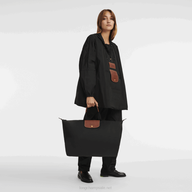 Longchamp גברים x d'heygere תיק נסיעות / תיק גב B648832 שָׁחוֹר