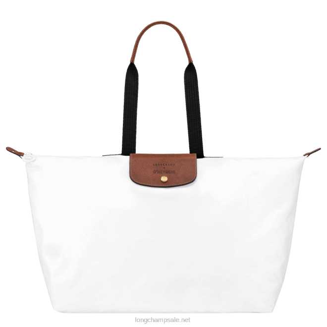 Longchamp גברים x d'heygere תיק נסיעות / תיק גב B648833 לבן